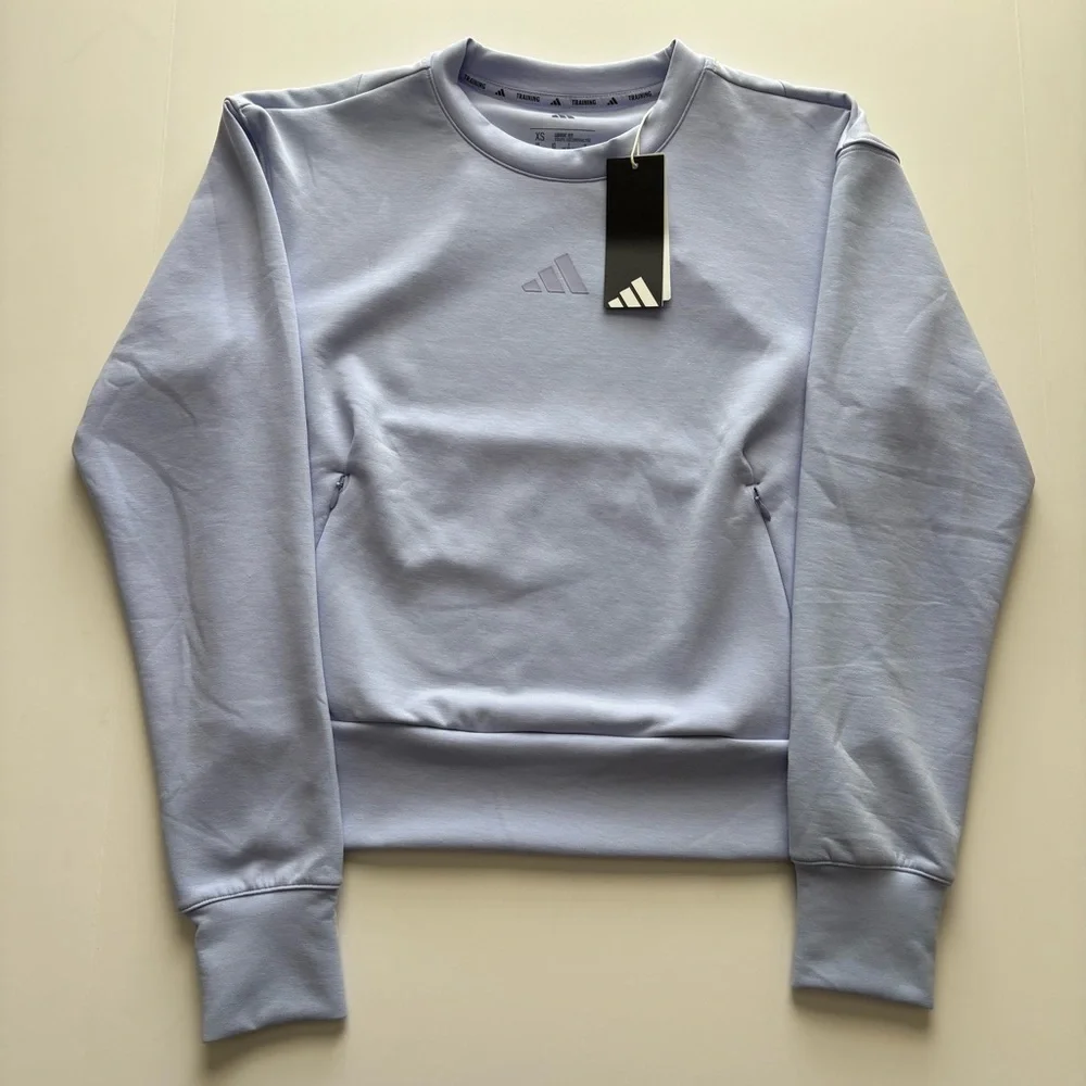 Women’s Adidas D4T Knit Crew Sweatshirt XS New With Tags MSRP $60 - Picture 2 of 7